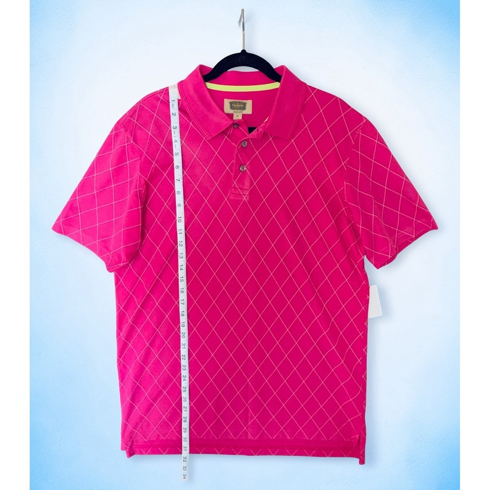 Lot: 5 Foundry Supply Co Mens (Pink Red Blue Purple Yellow) S/S Polo Golf Casual - Picture 2 of 16
